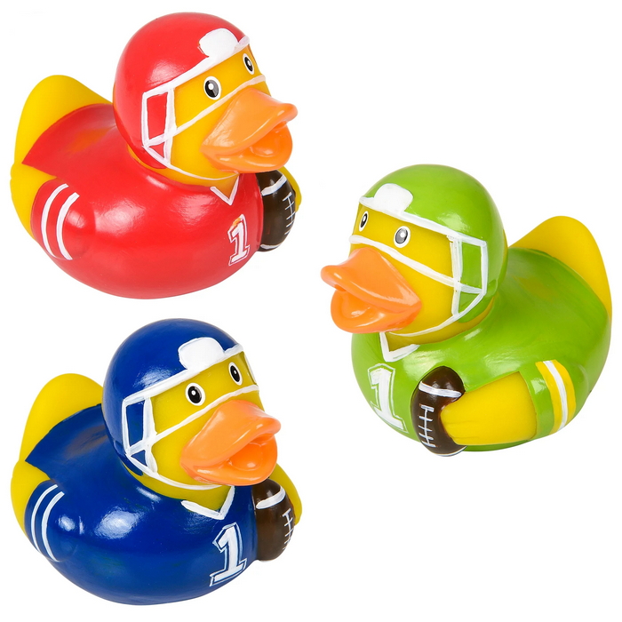 TR80853 Football Rubber Ducky